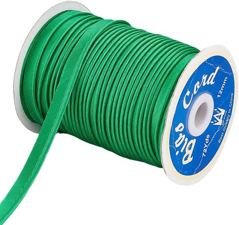 3/8-1/2 Inch 72.18 Yards Bias Tape Piping Cord Trim White Piping Tape with Welting Cord Polyester Satin Cord Lid Trim Rope Edge Ribbon for Sewing DIY Crafting Fabric Edge Trim in Kuwait