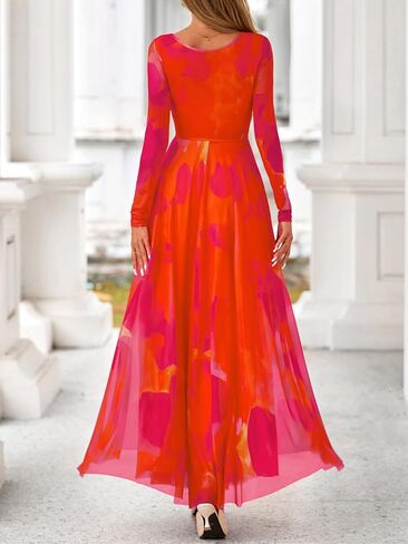 BTFBM Women Maxi Dress Fall 2025 Fashion Elegant Long Square Neck Ploral Party Party Club Dresses Guest Dresses in Saudi Arabia