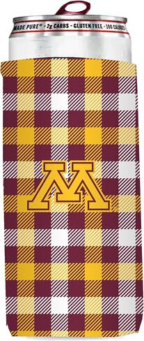 Minnesota Golden Gophers Plaid Insulated Slim Can Sleeve in Saudi Arabia