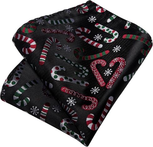 DiBanGu Christmas Ties for Men Festival Mens Holiday Tie and Pocket Square Set Santa Xmas Party Vacation Necktie in Kuwait
