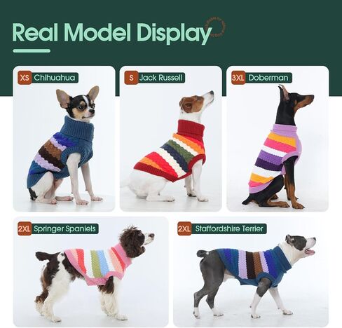 Kuoser Dog Sweater, Dog Sweaters for Medium Dogs Girl Boy, Classic Pet Knitted Sweatshirt Warm Pullover, Dog Holiday Sweater Winter Clothes for Christmas Thanksgiving Outfit, Purple M in Saudi Arabia