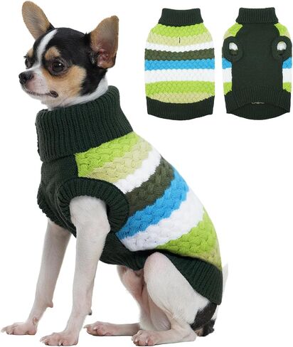 Kuoser Dog Sweater, Dog Sweaters for Medium Dogs Girl Boy, Classic Pet Knitted Sweatshirt Warm Pullover, Dog Holiday Sweater Winter Clothes for Christmas Thanksgiving Outfit, Purple M in Saudi Arabia