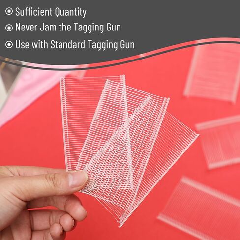 Mr. Pen- Standard Tagging Gun Fasteners, 1 Inch, 5000 pcs, White, Plastic Tag Gun Fasteners, Tag Gun Refills, Tagging Gun Refill, Stitch Gun Refill, Price Gun Tags Refills, Pricing Tag Gun Barbs in Saudi Arabia