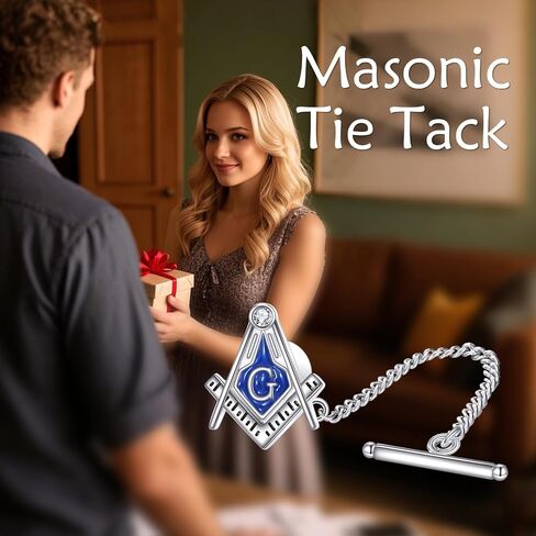 Tie Tacks for Men Sterling Silver Compass Tie Tacks Abalone Tie Jewelry Accessories for Men 10.7 MM in Saudi Arabia