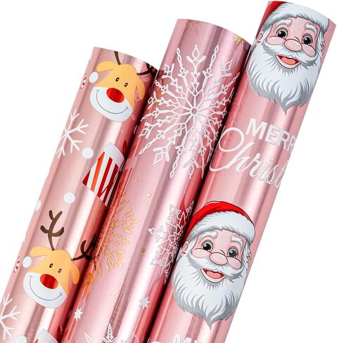 Flyhill عيد ميلاد الورق الورق Roll-3 Roll-42.5 قدم مربع in Kuwait