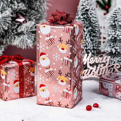 Flyhill عيد ميلاد الورق الورق Roll-3 Roll-42.5 قدم مربع in Kuwait