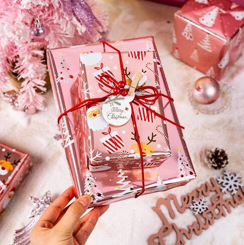 Flyhill عيد ميلاد الورق الورق Roll-3 Roll-42.5 قدم مربع in Kuwait