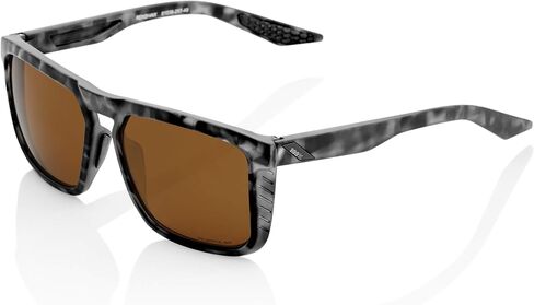 100% Renshaw Square Style Sunglasses Durable Lightweight Active Performance Eyewear Rubber Temple Grip Side Glare Shield in Saudi Arabia