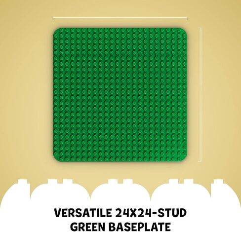 LEGO DUPLO Green Building Plate - Learning and Educational Building Toy for Toddlers, Preschool, Boys and Girls, Ages 1.5+ - Gift Ideas for Birthdays - 10460 in Saudi Arabia