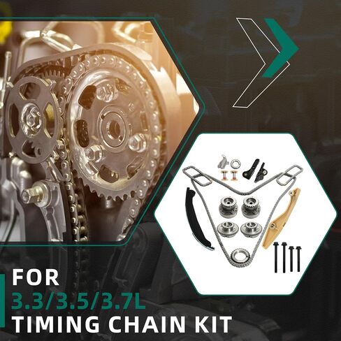 9-0738SAVVT1 مجموعة توقيت مجموعة سلسلة توقيت مع 2 pcs vvt Sprockets و 4 pcs VVT الملفات الملفات ، متوافقة مع Ford F-150 V6 3.5L 2011-2013#OE AT4Z6256B ، AT4Z6C525D ، AT4Z6268B ، AT4Z6268A ، AT4Z6K254A in Kuwait