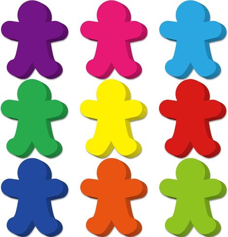 Geyee 108 Pcs Hand Cutouts Classroom Small Bulletin Board Cut Outs Assorted Color Cutouts Classroom Decoration Paper Hand Shape Cutouts for DIY Kids Projects Craft School Party Decor in Saudi Arabia