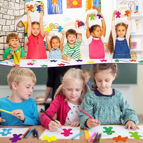 Geyee 108 Pcs Hand Cutouts Classroom Small Bulletin Board Cut Outs Assorted Color Cutouts Classroom Decoration Paper Hand Shape Cutouts for DIY Kids Projects Craft School Party Decor in Saudi Arabia
