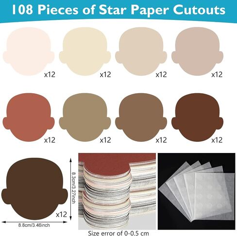 Geyee 108 Pcs Hand Cutouts Classroom Small Bulletin Board Cut Outs Assorted Color Cutouts Classroom Decoration Paper Hand Shape Cutouts for DIY Kids Projects Craft School Party Decor in Saudi Arabia