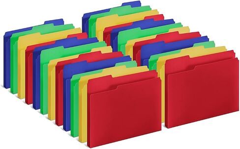 مجلدات الملفات الثقيلة للوزن الثقيل ، 3-TAB ، حجم الرسالة ، ألوان متنوعة ، 72/carton (TR10741-CCVS) in Saudi Arabia