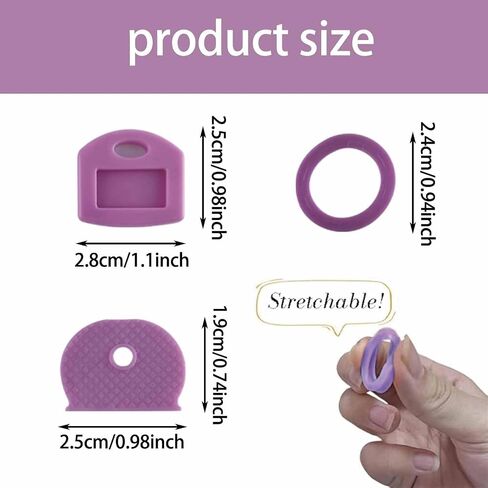 60 Pieces Key Color Covers Plastic Key Color Identifiers 3 Styles 10 Assorted Colors Key Toppers for House Keys Organization Key Identifier Rings in Saudi Arabia