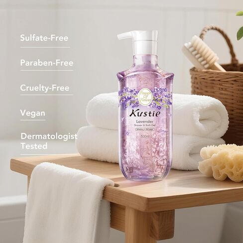Cherry Blossom Body Wash for Women & Men, Deep Gentle Moisturizing for Sensitive & Dry Skin, Natural Shower Gel Body Wash, Cherry Floral Scent Essential Oil, 24hr Renewing MicroMoisture,16.9 oz in Saudi Arabia
