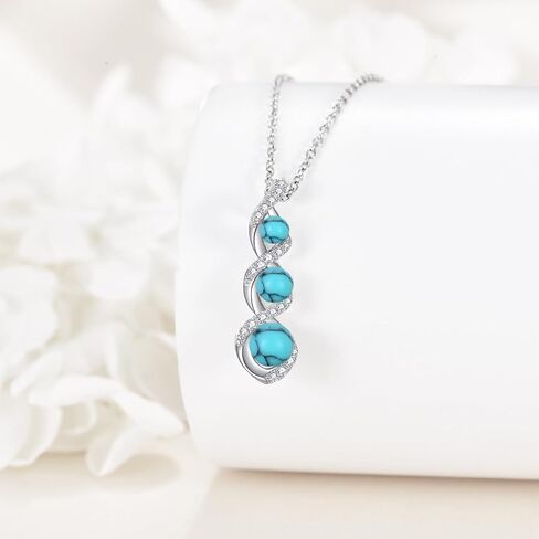 POPLYKE Dainty Pearl Necklace 925 Sterling Silver Infinity Design Single Pearl Necklace Pearl Drop Jewelry for Women Simple Bridesmaid Jewelry Gifts in Kuwait