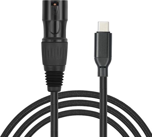 كابل ذكر USB-C إلى XLR بطول 6.6 أقدام، وكابل محول USB-C إلى XLR ذكر لمكبرات الصوت النشطة والخلاطات ومضخمات الطاقة ومعدات الصوت الاحترافية in Kuwait