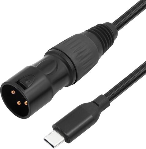 كابل ذكر USB-C إلى XLR بطول 6.6 أقدام، وكابل محول USB-C إلى XLR ذكر لمكبرات الصوت النشطة والخلاطات ومضخمات الطاقة ومعدات الصوت الاحترافية in Kuwait