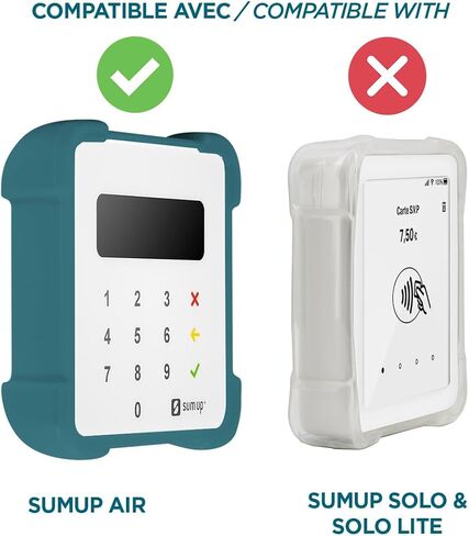 MOBILIS SumUp Air Payment Terminal Protective Cover | Case with Reinforced Corners Compatible with SumUp Air TPE Credit Card Reader - Dark Grey in Kuwait