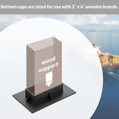 Chunful 6 Pack Boat Bottom Caps for Shrink Wrap Cover Support Poles Winter Boat Supplies for Installation Support Poles Outdoor Patio Furniture in Saudi Arabia
