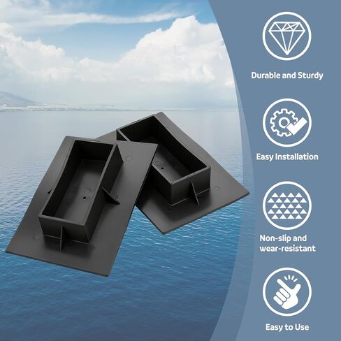 Chunful 6 Pack Boat Bottom Caps for Shrink Wrap Cover Support Poles Winter Boat Supplies for Installation Support Poles Outdoor Patio Furniture in Saudi Arabia