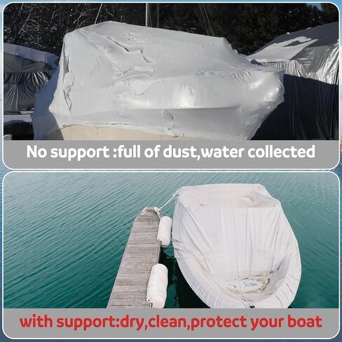 Chunful 6 Pack Boat Bottom Caps for Shrink Wrap Cover Support Poles Winter Boat Supplies for Installation Support Poles Outdoor Patio Furniture in Saudi Arabia