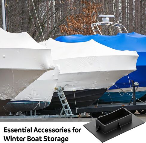 Chunful 6 Pack Boat Bottom Caps for Shrink Wrap Cover Support Poles Winter Boat Supplies for Installation Support Poles Outdoor Patio Furniture in Saudi Arabia