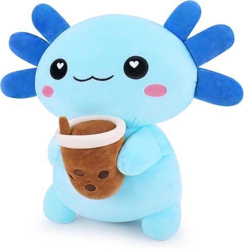 Achwishap Axolotl Plush,Axolotl Stuffed Animal Plush Toys,14" Salamander Plushies,Cute Plushies Soft Newt Plushy Kawaii Plushies Huggging Pillow,Cuddly Animal Body Pillow for Birthday(Pink) in Kuwait