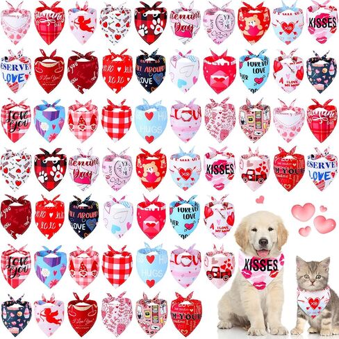 Sanwuta 60 PCS Easter Dog Bandanas Bulk Bunny Dog Bandanas Buppy Puppy Pibs Triangle Complich Holiday Pet for Small Mediance Pet (نمط الأرنب) in Kuwait