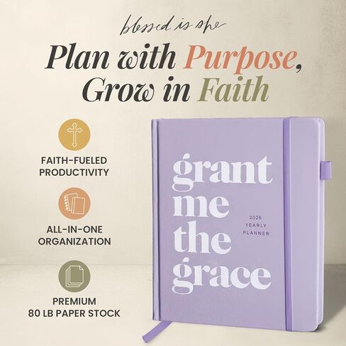 Blessed is She Planner Catholic Planner 2025-8"x10" Big Spiral Bound Catholic Liturgical Planner 2025, Daily Organizer Planner, 2025 Christian Planner for Women, Christian Student Planner in Saudi Arabia