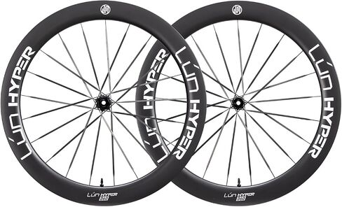 WINSPACE Hyper 5 Road Bike Carbon Spoke Wheels 700C Ultralight Disc Brake Clincher 40/50/60mm Carbon Wheelset Tubeless Ready Cycling Wheel in Saudi Arabia