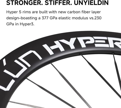 WINSPACE Hyper 5 Road Bike Carbon Spoke Wheels 700C Ultralight Disc Brake Clincher 40/50/60mm Carbon Wheelset Tubeless Ready Cycling Wheel in Saudi Arabia