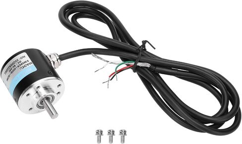 AB 2 Phase Incremental Encoder 5 24V DC Shaft for Office Automation Engineering, Excellent Quality Aluminum Material, 3000 6000rpm Speed, (500B) in Saudi Arabia