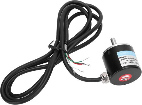 AB 2 Phase Incremental Encoder 5 24V DC Shaft for Office Automation Engineering, Excellent Quality Aluminum Material, 3000 6000rpm Speed, (500B) in Saudi Arabia