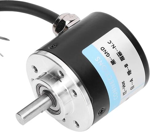 AB 2 Phase Incremental Encoder 5 24V DC Shaft for Office Automation Engineering, Excellent Quality Aluminum Material, 3000 6000rpm Speed, (500B) in Saudi Arabia