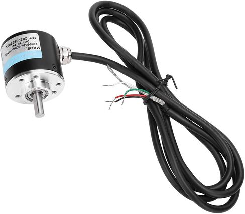 AB 2 Phase Incremental Encoder 5 24V DC Shaft for Office Automation Engineering, Excellent Quality Aluminum Material, 3000 6000rpm Speed, (500B) in Saudi Arabia