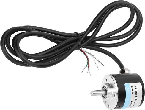 AB 2 Phase Incremental Encoder 5 24V DC Shaft for Office Automation Engineering, Excellent Quality Aluminum Material, 3000 6000rpm Speed, (500B) in Saudi Arabia