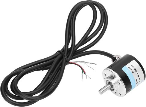 AB 2 Phase Incremental Encoder 5 24V DC Shaft for Office Automation Engineering, Excellent Quality Aluminum Material, 3000 6000rpm Speed, (500B) in Saudi Arabia