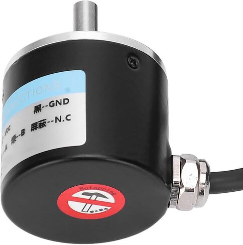 AB 2 Phase Incremental Encoder 5 24V DC Shaft for Office Automation Engineering, Excellent Quality Aluminum Material, 3000 6000rpm Speed, (500B) in Saudi Arabia