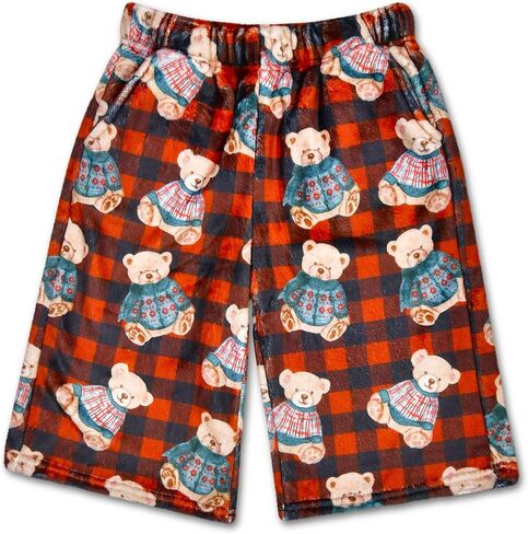 IScream Big Boys Silky Soft Plush Fun Print Fleece Shorts - Collection Holiday Collection in Saudi Arabia