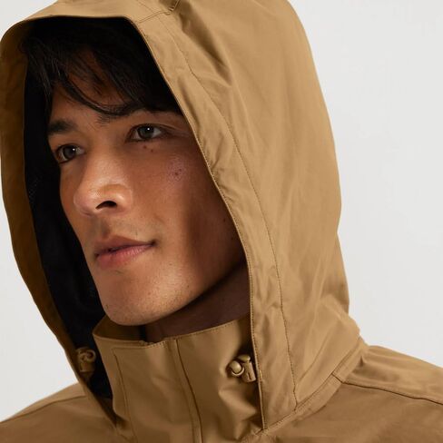 سترة المطر Eddie Bauer الرجالية المقاومة للماء والقابلة للتعبئة، مقاومة للماء، برونزية عتيقة، مقاس X-Large in Saudi Arabia