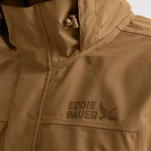 سترة المطر Eddie Bauer الرجالية المقاومة للماء والقابلة للتعبئة، مقاومة للماء، برونزية عتيقة، مقاس X-Large in Saudi Arabia