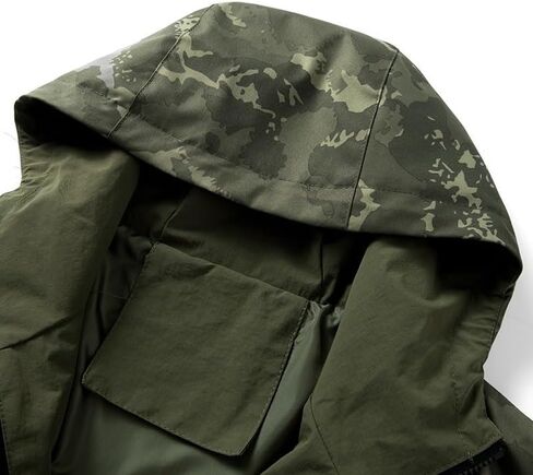 Mens Camouflage Tactical Anorak Jacket Waterproof Windbreaker Pullover Hoodie Outdoor Hiking Hunting Military Coat in Saudi Arabia