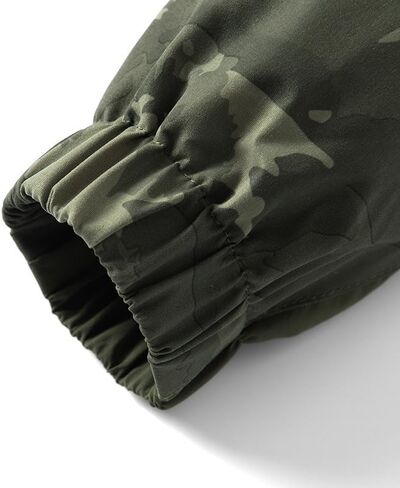 Mens Camouflage Tactical Anorak Jacket Waterproof Windbreaker Pullover Hoodie Outdoor Hiking Hunting Military Coat in Saudi Arabia