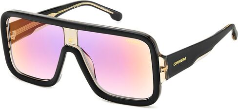 Carrera FlagLab 14 Square Sunglasses, Black Crystal/Multilayer Violet, 62mm, 11mm in Saudi Arabia
