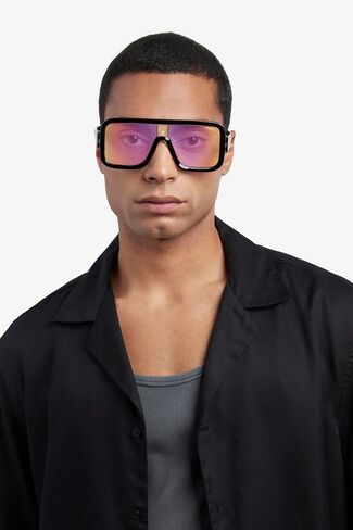 Carrera FlagLab 14 Square Sunglasses, Black Crystal/Multilayer Violet, 62mm, 11mm in Saudi Arabia