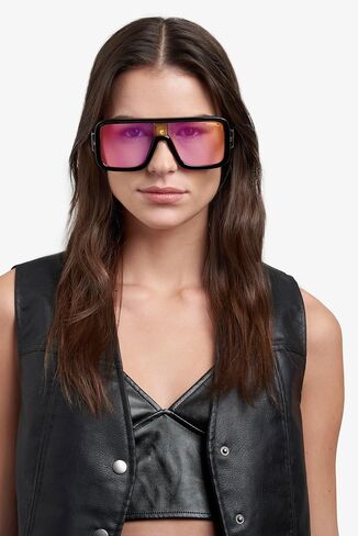 Carrera FlagLab 14 Square Sunglasses, Black Crystal/Multilayer Violet, 62mm, 11mm in Saudi Arabia