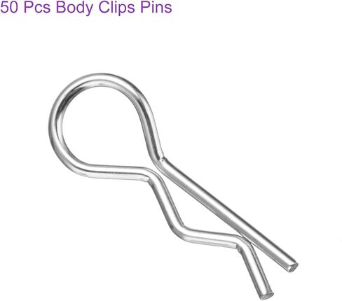 DMiotech 50Pcs Body Clips Bent, Red Universal RC Body Clips R Pins RC Cars Parts Shell Replacement Parts for All 1/16 1/18 Scale RC Car in Saudi Arabia
