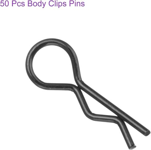 DMiotech 50Pcs Body Clips Bent, Red Universal RC Body Clips R Pins RC Cars Parts Shell Replacement Parts for All 1/16 1/18 Scale RC Car in Saudi Arabia